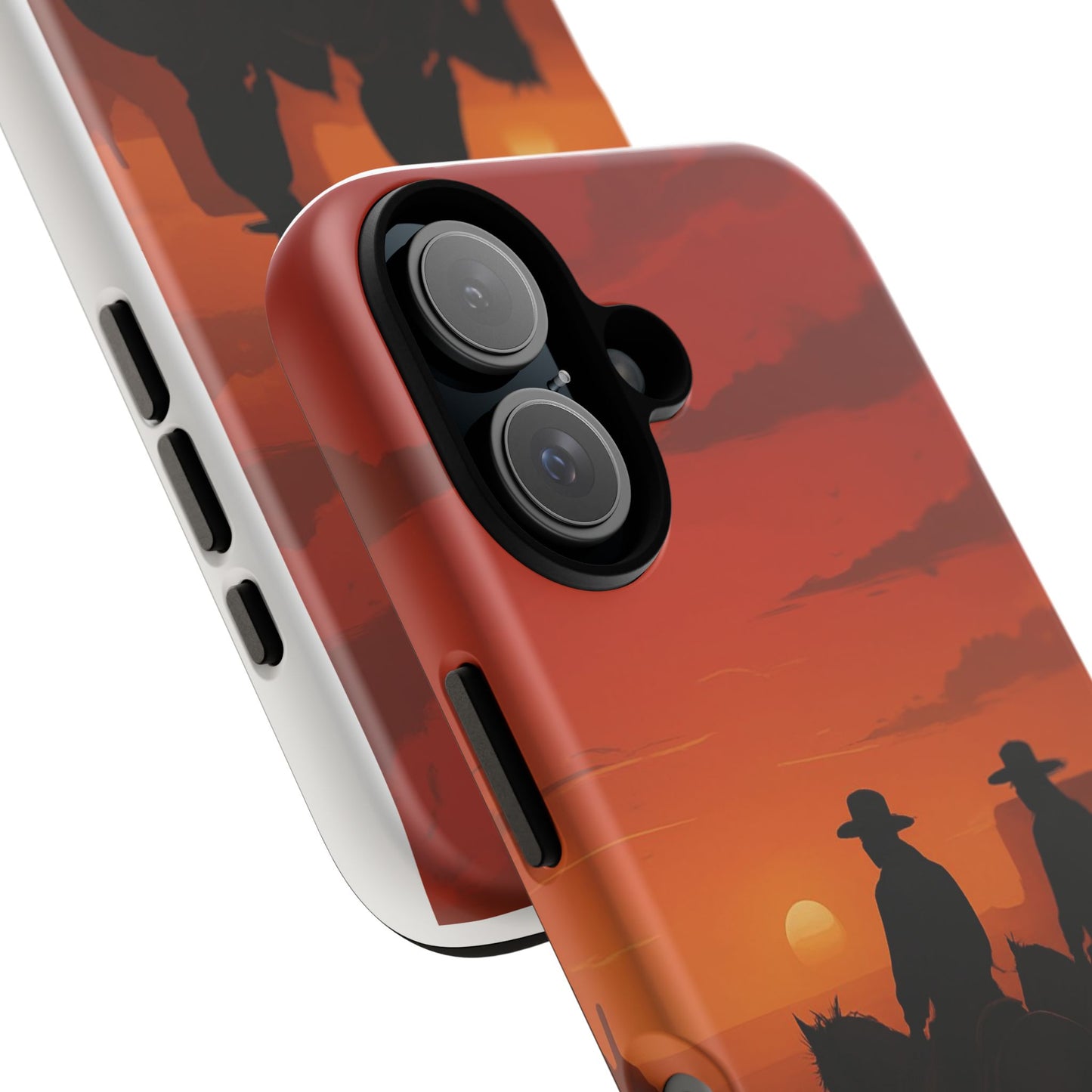 Western Sunset Phone Case for Cowboys & Adventurers, Durable Phone Cover, Gift for Ranch Lovers, Unique Tech Accessory, Nature Inspired