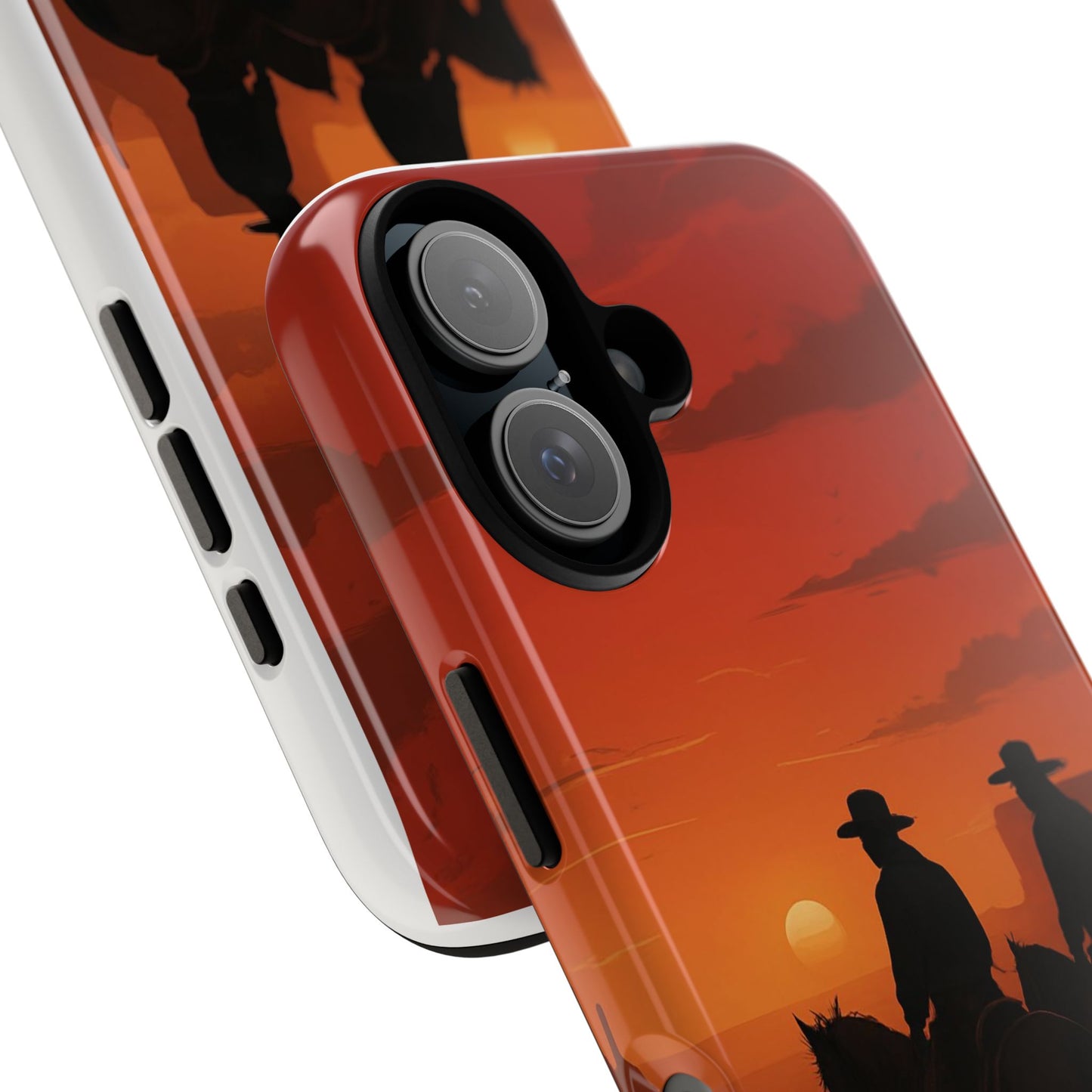 Western Sunset Phone Case for Cowboys & Adventurers, Durable Phone Cover, Gift for Ranch Lovers, Unique Tech Accessory, Nature Inspired