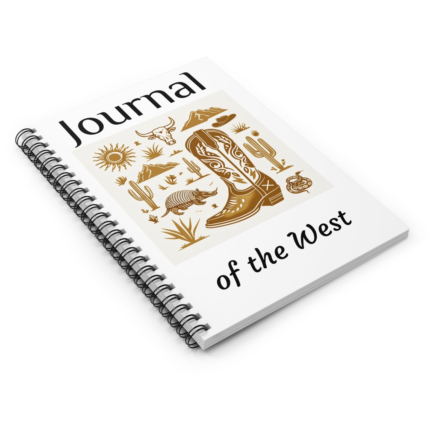 Cowboy Themed Spiral Notebook - Journal of the West