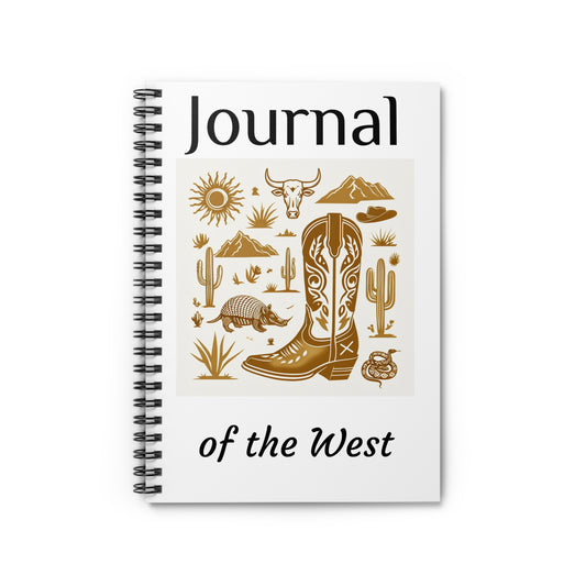 Cowboy Themed Spiral Notebook - Journal of the West